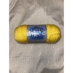 1 Skein I Love This Yarn 100% Acrylic - Aran Wt. Yellow